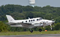 N74B @ KDAN - Raytheon C90GT in Danville Va. - by Richard T Davis