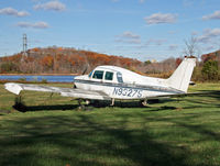 N9327S @ 3N5 - This Beech Musketeer has been here for quite a while.  Newton Airport is now closed, with utility construction.  She'll probably be hanging around for a while. - by Daniel L. Berek