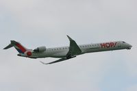 F-HMLL @ LFRB - Bombardier CRJ-1000, Take off rwy 07R, Brest-Bretagne airport (LFRB-BES) - by Yves-Q