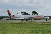 F-HMLI @ LFRB - Bombardier CRJ-1000, Take off rwy 25L, Brest-Bretagne airport (LFRB-BES) - by Yves-Q
