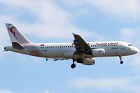 TS-IMS @ EGLL - Airbus A320-214 [4689] (Tunisair) Home~G 02/08/2013. On approach 27L. - by Ray Barber