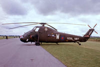 XS483 @ EGDY - Westland WS.58 Wessex HU.5 [WA157] (Royal Navy) RNAS Yeovilton~G 05/08/1978. From a slide. - by Ray Barber