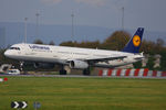 D-AISR @ EGCC - Lufthansa - by Chris Hall