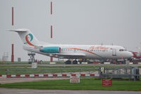 PH-WXA @ EGSH - Pictured on a misty morning at Norwich in new livery for Fly All Ways. - by Graham Reeve