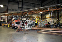 N656M - It may not look like much now, but restoration of this classic aircraft is under way at the Glenn H. Curtiss Museum, Hammondsport, NY. - by Daniel L. Berek