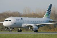 YL-LCL @ LFRB - Airbus A320-214, Holding point rwy 25L, Brest-Bretagne airport (LFRB-BES) - by Yves-Q