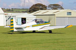 G-AYFF @ X5FB - Rollason Druine D-62B Condor, a resident at Fishburn Airfield UK, October 11th 2014. - by Malcolm Clarke