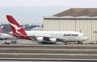 VH-OQL @ KLAX - Airbus A380-800 - by Mark Pasqualino