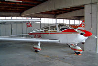 HB-OMS @ LSZF - Piper PA-28-180 Challenger G [28-7305437] Birrfeld~HB 22/07/2004