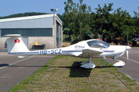 HB-SCZ @ LSZF - Diamond DA.20-A1 Katana [10298] Birrfeld~HB 22/07/2004 - by Ray Barber