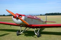 F-PVQN @ LFRU - Druine D-5, Static display, Morlaix-Ploujean airport (LFRU-MXN) air show in september 2014 - by Yves-Q