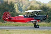 F-PCEB @ LFRU - Hatz CB-1, Take off rwy 05, Morlaix-Ploujean airport (LFRU-MXN) air show in september 2014 - by Yves-Q