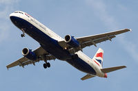 G-MEDJ @ EGLL - Airbus A321-231 [2190] (British Airways) Home~G 01/08/2014. On approach 27R.