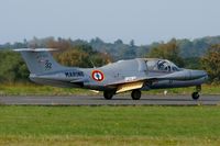 F-AZLT @ LFRU - Morane-Saulnier MS-760A, Landing rwy 05, Morlaix-Ploujean airport (LFRU-MXN) air show in september 2014 - by Yves-Q