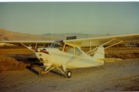 N2593E @ Q59 - 93E at the old Fremont airport on the dirt runway (like the big airports Fremont had two runways and it was nice) in the late afternoon sun.