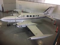 N48BP @ KPWK - In the hangar on a cold windy day - by Floyd Taber