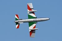 MM54497 @ LFMY - Aermacchi MB-339PAN, Italian Frecce Tricolori Aerobatic Team, Salon De Provence Air Base 701 (LFMY) Open day 2013 - by Yves-Q