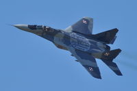 105 @ LSMP - Mikoyan MiG-29A Fulcrum of the Polish Air Force during a flight display at Payerne Air Base, Switzerland. AIR14. - by Henk van Capelle