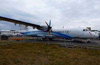F-WWEY @ EGLF - Converted to ATR 72 600. On static display at FIA 2010. - by kenvidkid