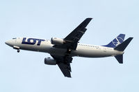 SP-LLF @ EGLL - Boeing 737-45D [28752] (LOT  Polish Airlines) Home~G 05/12/2013. On approach 27R.