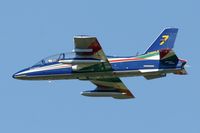 MM54473 @ LFMY - Italian Air Force Aermacchi MB-339PAN, Number 7 in may 2013, Frecce Tricolori Aerobatic Team, Salon De Provence Air Base 701 (LFMY) Open day 2013 - by Yves-Q