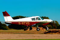 G-ATVO @ EGBR - Arrival, fine weather on the day