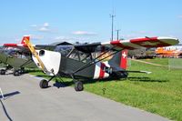 HB-TRY @ LSMP - Stinson L-5 Sentinel in Swiss AF colours at AIR14 at Payerne Air Base, Switzerland.