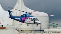 C-GHJL @ CBC7 - Helijet just departed Vancouver Harbour Heliport.