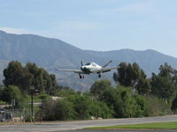 N9856R @ SZP - 1960 Beech M35 BONANZA, Continental IO-470-C 250 Hp, on final for Rwy 22 - by Doug Robertson
