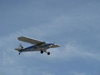 N2573J @ SZP - 1979 Piper PA-18-150 SUPER CUB, Lycoming O-320 150 Hp, takeoff climb Rwy 22 - by Doug Robertson