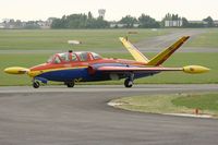 F-GSYD @ LFPB - Fouga CM-170 Magister, Taxiing after display, Paris-Le Bourget Air Show 2013 - by Yves-Q