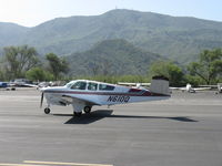 N610Q @ SZP - 1959 Beech K35 BONANZA, Continental IO-470-C 250 Hp, taxi - by Doug Robertson