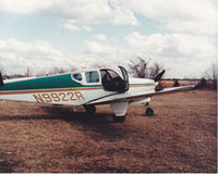 N9922R @ CLT - Photo taken at FBO, Douglas Municipal Airport, Charlotte, NC in March 1984.  Individual with plane is owner, Oren Z. Byers, Jr., Charlotte - by Max S. Byers