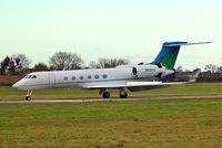 N50KC @ EGTK - Rolling to the end of the runway on arrival on a cold winter day - by G TRUMAN