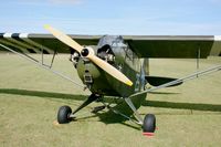 F-BETK @ LFRU - Piper J3C-65 Cub, Static display, Morlaix-Ploujean airport (LFRU-MXN) air show in september 2014 - by Yves-Q