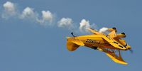 F-GKGZ @ LFRU - Pitts S-2A Special, Solo display, Morlaix-Ploujean airport (LFRU-MXN) air show in september 2014 - by Yves-Q