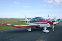 F-GOVP @ LFRU - Robin DR-400-180, Static display, Morlaix-Ploujean airport (LFRU-MXN) air show in september 2014 - by Yves-Q
