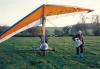 G-MTAK - Trevor Sayer with Solar Wings XL Trike G-MTAK -  flying from a field near Poole Dorset 1988 - by Trevor Sayer