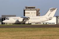 EI-RJN @ EGFF - Avro 146-RJ85, London City based, previously G-6-351, N526XJ, seen landing on runway 30 at EGFF, out of Paris CDG.