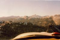 N9078E - The view from 78E. Pretty tall mountains when you only have 65hp up front. The high peaks are around 12 thousand feet.With (abundance of) patience,a good Chief will take you any place you care to go.Must be why they have a 5 hour fuel supply.