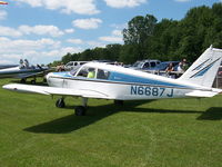 N6687J @ WI28 - Rio Creek Flyin July 2014 - by snoskier1