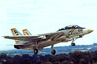 159449 @ EGVI - Grumman F-14A Tomcat [115] (United States Navy) RAF Greenham Common~G 01/08/1976. From a slide. - by Ray Barber