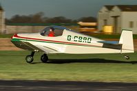 G-CBRD @ EGBR - Departure to the west - by glider