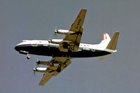 G-APEY @ EGLL - Vickers Viscount 806 [382] (British Airways) Home~G 16/04/1978. On approach 28R. From a slide.