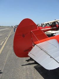 N65124 @ SZP - 1943 Boeing Stearman A75N1 (PT-17) 'Spirit of OPEC', tail logo - by Doug Robertson