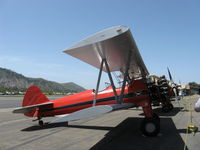 N65124 @ SZP - 1943 Boeing Stearman A75N1 (PT-17) 'Spirit of OPEC', P&W R-985 Wasp Jr. (by Jacobs) 450 Hp upgrade, squared wingtips closeup - by Doug Robertson