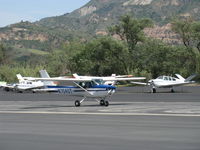 N704UT @ SZP - 1976 Cessna 150M, Continental O-200 100 Hp, another landing roll Rwy 22 - by Doug Robertson