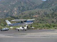 N704UT @ SZP - 1976 Cessna 150M, Continental O-200 100 Hp, takeoff climb Rwy 22 - by Doug Robertson