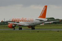 G-EZFW @ LFRB - Airbus A319-111, Max reverse thrust landing rwy 25L, Brest-Bretagne airport (LFRB-BES) - by Yves-Q
