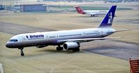 G-OAHF @ EGKK - London Gatwick 6.5.95.ex OY-SHF - by leo larsen